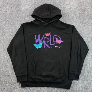 Juice WRLD Hoodie Mens‎ XL Black 999 Club Druggerfly Butterfly Rap Hip Hop